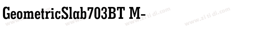GeometricSlab703BT M字体转换